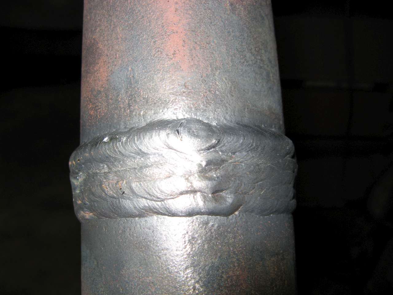 Stringer beads on pipe